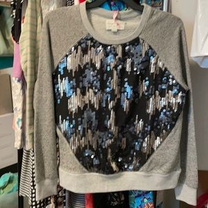 Evy’s tree sparkle sweatshirt